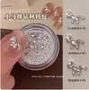 Kit de Materiales con Circonita y Pedrería de Pony de Año Nuevo para Uñas, Decoraciones para Uñas Mixtas de Perla de Alto Brillo, Aproximadamente 10 Piezas