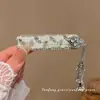 Horquilla de Diamantes Brillantes con Cascabel y Borla Estilo Chino Retro para Mujer, Elegante Pinza Lateral, Pinza para Flequillo, Accesorio de Moda para el Cabello