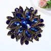 Estilosa Exagerada Moda Retro Europea y Americana Hermoso Colorido Cristal de Cristal Broche Corsage para Mujer Accesorios Grandes para Ropa