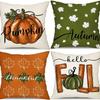 Almofada de Sofá Colheita de Outono Amazon Abóbora Almofada Decorativa Animal Pequeno Esquilo Estampado Suporta Personalização