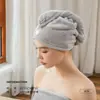 Touca Seca-Cabelo Sanli Espessa, Touca de Banho Absorvente de Fleece Coral para Adultos e Estudantes, Toalha para Secar Cabelo
