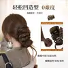 Scrunchie de Tecido Estampado de Leopardo Retrô Estilo Coreano para Mulheres, Novo Acessório de Cabelo para Rabo de Cavalo Baixo, Coque Bigode de Dragão