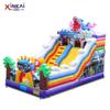 Tobogán inflable Ocean World, directo de fábrica, gran tobogán submarino con forma de animal, castillo inflable travieso para exteriores.