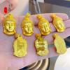 Loja de Ouro Mesmo Estilo Ouro Areia Cabeça de Buda Sólida Colar Pingente do Grande Tathagata Buda Pingente de Segurança Joias da Moda Joias para Mulheres
