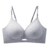 Sutiã Push-Up Sem Fio com Suporte Suave, Anti-Flacidez, em Tecido Texturizado para Mulheres, Coleção Lateral dos Seios, Efeito Realçador, Sutiã Sem Costura para Mulheres