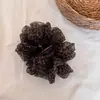 Presilha de Garra Nuvem Bolha Estampa Leopardo Malha Retro para Mulheres Clip de Coque de Cabelo na Parte de Trás da Cabeça de Alto Padrão Mostra Volume do Cabelo Presilha Tubarão Acessórios de Cabelo