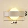 Lámpara de noche moderna simple creativa personalidad lámpara de pared led sala de estar pasillo pared de fondo lámpara redonda lámpara de dormitorio nórdica
