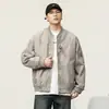 Jaqueta masculina, novo modelo primavera/outono 2026, casual da moda versátil estilo americano para atividades ao ar livre à prova de vento com gola alta roupa de trabalho