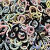 Anillo de intestino delgado de alta elasticidad al por mayor puesto del mercado nocturno banda de goma para el pelo Cuerda simple para la cabeza accesorios de tienda de un yuan dos yuanes