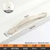 Maçanetas de Ferragem Wenzhou Maçanetas de Gabinete Estilo Europeu Branco Marfim Maçanetas de Guarda-Roupa Modernas Laqueadas Maçanetas Redondas de Gaveta
