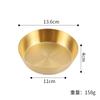Platitos de Acero Inoxidable 304 Coreano para Guarniciones, Platos Comerciales para Kimchi, Platitos para Salsas y Condimentos, Platitos para Mojar para Barbacoa, Platitos de Fondo Plano para Snacks