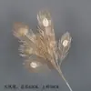 Flores Artificiales Doradas, Arreglo Floral de Cubeta de Bendición de Año Nuevo, Material Floral para Salón de Bodas de Eucalipto y Frutos de Acebo, Adornos Chinos