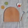Tabla de cortar nórdica transfronteriza, tabla de cortar japonesa de haya, fruta, sushi, bandeja de madera ondulada, creativa, ondulación del agua