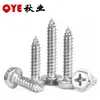 Parafuso Autoatarraxante com Flange Cruzado Hexagonal de Aço Inoxidável 304 M3M4M5M6M8 Furo com Intermediário Parafuso Autoatarraxante para Madeira