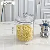 Pote Selado em Forma de Urso Patenteado em Estoque, Nova Caixa de Armazenamento Doméstica de Cozinha de Grau Alimentício de Grande Capacidade Espessada à Prova de Umidade, Personalizável