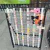 Estante de Malla de Hierro Portátil DIY para Montaje de Puesto, Estante de Exhibición de Kit de Materiales para Joyería