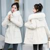 Abrigo de Invierno Grueso con Forro de Piel Pike Corto Invierno Desmontable Chaqueta de Algodón