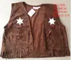Crianças adultas colete de cowboy western acessórios de vestido roupa jeans vestido jeans