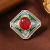 Broche para cuello de camisa de verano esmaltado fresco Accesorios Moda para mujer Flor de diamantes de imitación Hebilla Insignia Corsage antideslumbrante