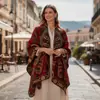 Nuevo chal clásico de moda versátil de alta calidad para otoño e invierno, cachemira sintética, estilo étnico, adecuado para fotografía de viajes en Xinjiang y Tíbet