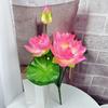 Simulação Lotus Home Buddha Hall Decoração Flor de Seda Projeto Ao Ar Livre Paisagismo Pacote de Flores Flor Falsa Arranjo de Flores