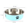 Venta al por mayor del fabricante Tazón de arroz de acero inoxidable Tazón de comida para perros Tazón de comida para perros Tazón de comida pequeño Tazón para beber y comer para perros Suministros para mascotas