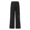 27573 High Street Estilo Americano Unisex Lavado Desgastado Diseño Estampado Pantalones de Chándal Casual Rectos Holgados para Hombre
