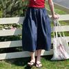 Traje de verano para niñas 2025 nueva moda niñas cintura japonesa expuesta manga corta ocho pantalones de pierna ancha dos piezas transfronterizo