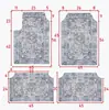 Alfombrilla Retro Persa para Coche Amazon Resistente al Desgaste Resistente a la Suciedad Alfombrilla Especial de Cuatro Piezas Etiquetado TEMU