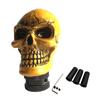 Modificación de coche universal resina aleación de aluminio agarre mano calavera cabeza de palanca cabeza de palanca