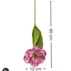 Flor de tulipán artificial individual con un toque de alta gama para decoración de sala de estar en casa, arreglo de escena de boda, arreglo floral