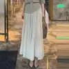 Traje de Vestir de Moda Suelto de Verano con Top sin Hombros y Falda Conjunto de Dos Piezas Adelgazante para Mujer Nuevo Estilo Francés Moderno 2025