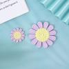 Versión coreana de joyería DIY hecha a mano flor de 12 pétalos crisantemo de lana diámetro 5 cm flor grande accesorios para ropa accesorios
