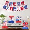 Decoración de mesa con forma de panal para el Festival del Día Nacional de EE. UU., Día de la Independencia de Estados Unidos, accesorios de escritorio, suministros para fiestas, diseño