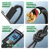 Cabo de carregamento de celular 2 em 1 USB para Tipo-C, adequado para computadores, tablets e celulares, cabo de dados de carregamento rápido PD60W