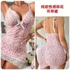 Moda Feminina Europeia e Americana Popular da Amazon Vestido Bodycon Sexy de Renda Floral com Decote em V Atacado