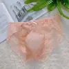 Ropa interior de encaje para hombre Triángulo sin costuras Sexy talla grande Malla Negra Rosa Verano Transparente Delgada Bolsillo