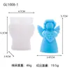 Vela Perfumada de Ángel Navideño para Nuevo Producto Transfronterizo Molde de Yeso Adornos de Decoración para el Hogar Navideño Molde de Silicona Hecho a Mano