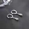 Pendientes minimalistas de gota de agua para mujer, diseño de nicho estilo ins, versátiles y a la moda, pendientes de aro elegantes, pendientes de moda de celebridad de internet