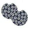 Alfombrilla para Taza de Coche Transfronteriza Jit Hecha de Material de Buceo con Impresión en Relieve de Café, Alfombrilla para Taza de Coche con Aislamiento por Transferencia de Calor, 2 Piezas