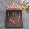 Juego de Tres Piezas para la Cabeza Corona Novia Boda Estilo Coreano Belleza Súper Inmortal Vestido de Boda Tocados Atmosféricos Corona de Cumpleaños Dieciocho Femenina