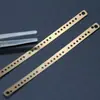 Tira de eletrodo sensora de canal múltiplo, corte a laser, ultrafina, de latão, para array longo, eletrodo correspondente para chip microfluídico