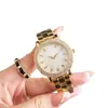 Reloj de Pulsera de Acero para Mujer, Marca de Moda, Completamente Incrustado con Diamantes, Lentes para Presbicia, Trébol de Cuatro Hojas, Agujas Luminosas, Resistente al Agua, Esfera Grande