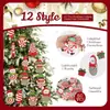 Adorno de Madera para Árbol de Navidad de Caramelo y Paleta Navideña Transfronteriza con Cuerda Duende Muñeco de Nieve Papá Noel Pingüino Decoración