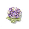 Broche Flor de Hortênsia Esmaltado Moda Feminina de Alto Padrão Exclusivo Corsage Design de Nicho Pin Elegante Acessórios