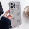Funda de teléfono Love galvanizada de alta calidad para iPhone 15 Pro Max, ventanas grandes, Apple 14 Pro, hembra 13/12, suave