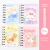 Cuaderno de Espiral de Dibujos Animados Creativos Estudiante Mini Portátil Pequeño Cuaderno Chica Linda Bolsillo Cuaderno de Estudio Papelería