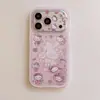 Venda Quente Gatinho Kiki Fofo com Glitter Compatível com Capa de Celular iPhone 17 Pro Max Apple 16 Pro Criativa 15 Pro Coreana