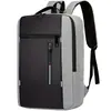 Mochila para laptop de color block estilo business casual, mochila grande de alta capacidad para el día a día, tela duradera para viajes de negocios y de placer