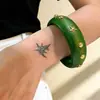 Diseño Retro Pentagrama Remache Pulsera de Madera Versátil Moderna Genial Pulsera Exagerada Accesorio Joyería Exclusiva de Comercio Exterior